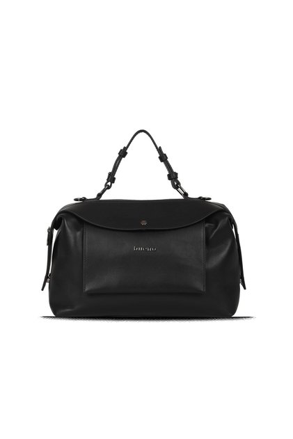 Black Leather Women's Shoulder Bag