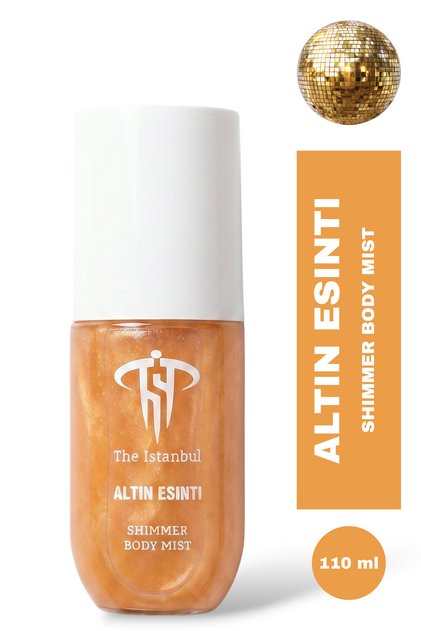 Altın Esinti Shimmer Body Mist 110 ml – Işıltılı Simli Vücut Spreyi, Saç Spreyi, Body Mist, Vücut Parfümü