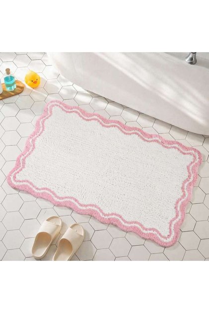Velour Soft & Comfort Cotton Bath Mat 50x80cm - Pink