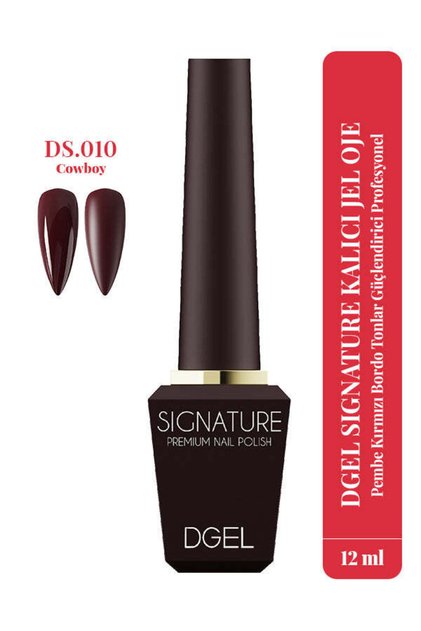 DGel Signature Kalıcı Jel Oje Pembe Kırmızı Bordo Tonlar Güçlendirici Profesyonel