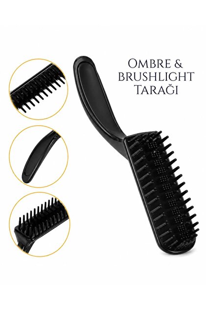 Ombre Fırçası • Siyah Ombre Fırçası •Ombre Tarağı