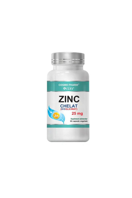 Zinc Chelat (Bisglicinat) 25mg 60cps vegetale