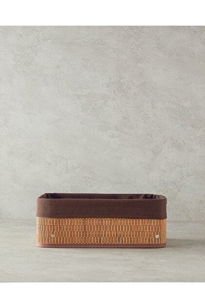 Gina Bambu Sepet 36x26x14 Cm Koyu Kahve
