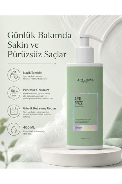 LEVELMOD levelmood Elektriklenme Karşıtı Anti Frizz Şampuan 400ml