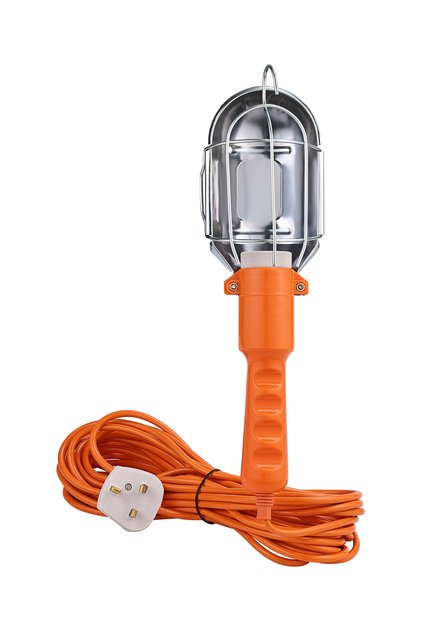 Pro7 Work Light - 10m Heavy-Duty Hand Lamp with Hook, Reflector & UK Plug for Garage & Workshop