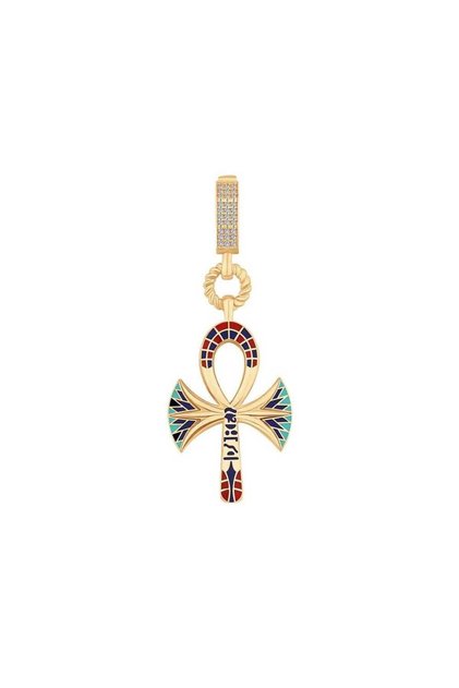 Renkli Mineli Ankh Charm
