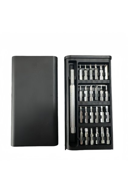 Black 24 in 1 Digital Maintenance Precision Screwdriver Set with Portable Storage Box and Electronic
