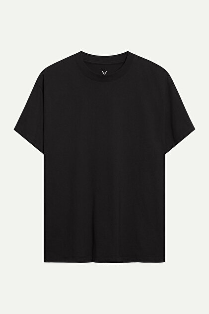 KAFT Siyah Erkek Oversize / Relax Tişört - %100 Pamuk | (Neuvex