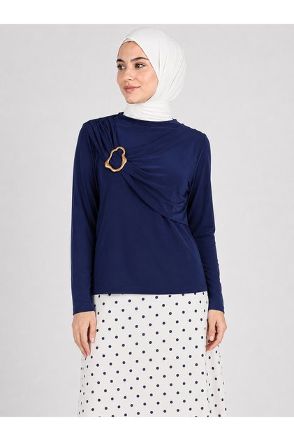 Sendy Blouse with Lycra and Bronchial Detail