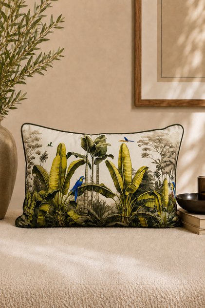 Plant Pattern Decorative Throw Pillow Cover 40X60