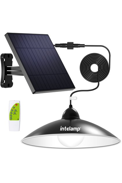 6-10W Intelamp Solar Pendant Lights Indoor Outdoor 4000mAh Gazebo Shed Chandeliers With Remote All D