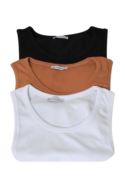 Men's 3-Pack Halter Neck Single Jersey Ribbed Knit Fitted Fit Athlete Stretch Fabric Undershirt