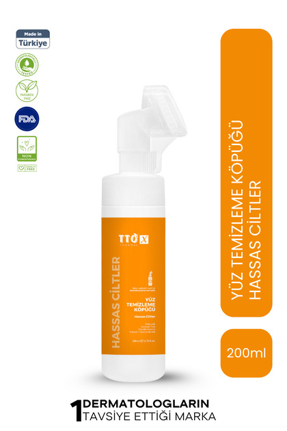 Yüz Temizleme Köpüğü Nazik Temizleyici 200 ml Prebiyotik ve Kolajen X Aplikatörlü Hassas Ciltler