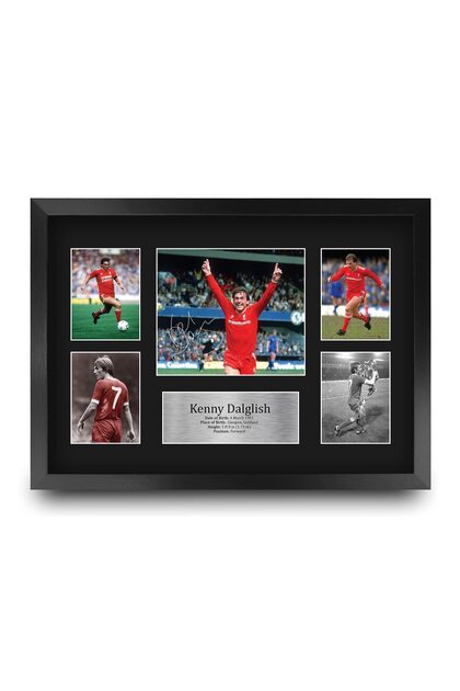 Alayra Framed FR A3 Kenny Dalglish Liverpool Printed Memorabilia Signed Autograph Photograph Display for Football Fans and Supporters - A3 Framed