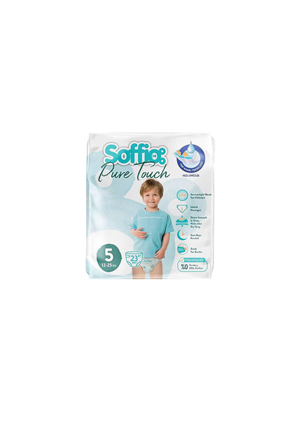 Pure Touch Size 5 Junior 23-Piece Baby Diapers