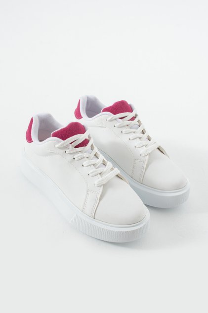 Women's White Sneaker Sports Shoes
