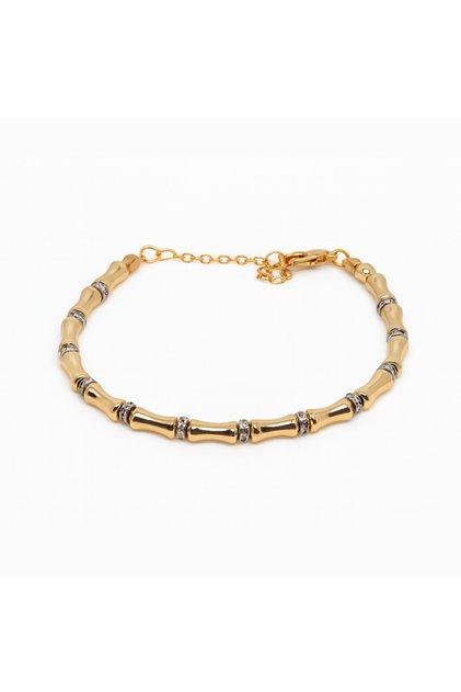 Bamboo Loop Gold Bracelet