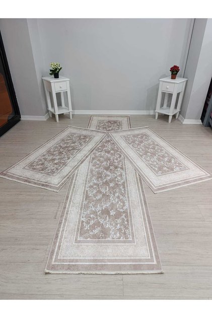 Set de covoare pentru dormitor ZRH, 3 piese, set de covoare pentru dormitor, 2 bucăți 80x150, 1 bucată 80x300, set de covoare, set de covorașe pentru hol, covor pentru hol