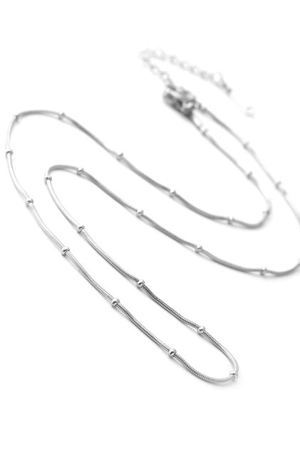 316 L Stainless Steel - Anti-Allergic - Tarnish-Resistant Gold-Silver 45cm Chain Necklace