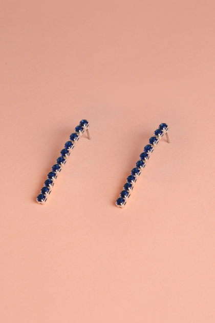 3 mm Yuvarlak Zirkon Taşlı Su Yolu Küpe