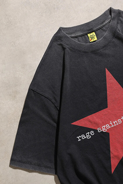 Overdrive Rage Against The Machine Oversize Asit Yıkamalı Unisex