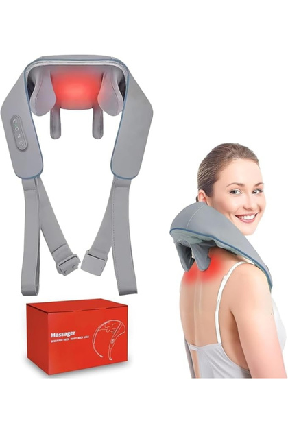 Neck and Back Massager, Neck Massager with Heating, Body Massager for Body Aches and Pains Relief, Electric Wearable 5D Cervical Neck Massage Machine for Deep Tissue Neck, Back, Shoulders,