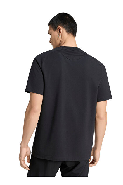 adidas KC7809 REAL TT TEE Siyah Bisiklet Yaka Normal Kalıp Fit Düz