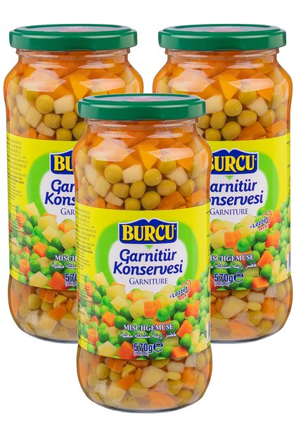 Garnitür Konservesi 570 gr x 3 Adet