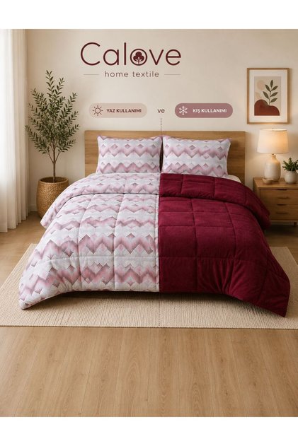 Double-Sided Premium Wellsoft Single Duvet Set – Extra Soft 155X215 cm + 1 Pillowcase