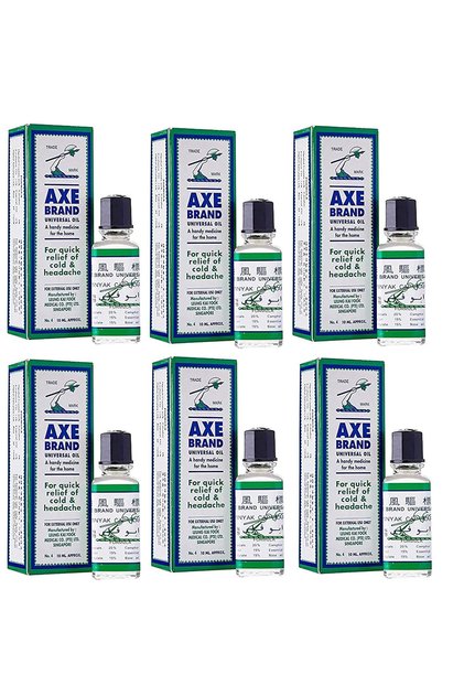 Axe Universal Oil for Quick Relief Of Cold & Headache 10ml (Pack of 6)