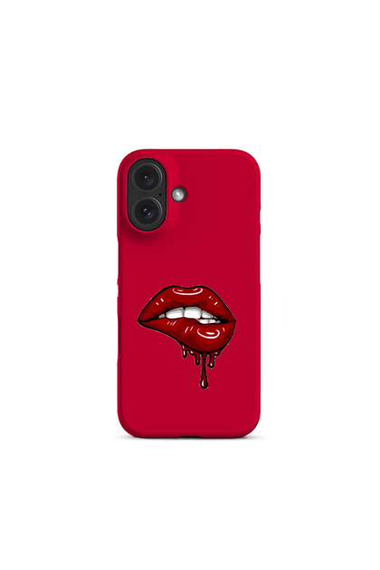 iPhone 16 Compatible Velvet Kiss Case Designed Phone Case