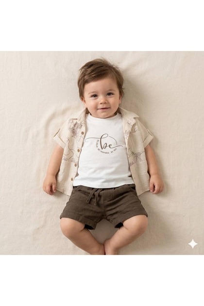 Safari Elegance Muslin 3-Piece Men's Set - 100% Cotton