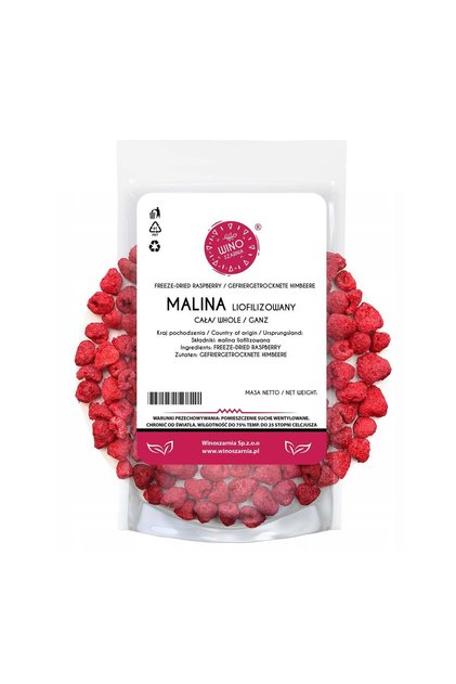 Zmeuri întregi liofilizate – fructe delicioase – 50g