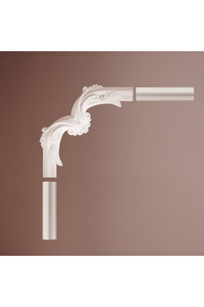 Chenar din poliuretan, Manavi, B 17-3 - 29.6 x 29.6 x 1.7 cm
