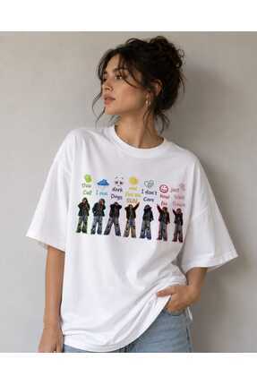 puolikuu Arirang World Tour BTS Baskılı Oversize Tshirt - Fiyatı