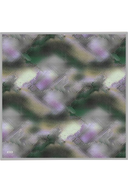 Gray 90X90 Silk Twill Scarf