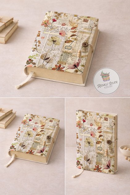 Floral Book Sleeve, Embroidered Look Cover, Cottagecore Reader Pouch (A5 Books)