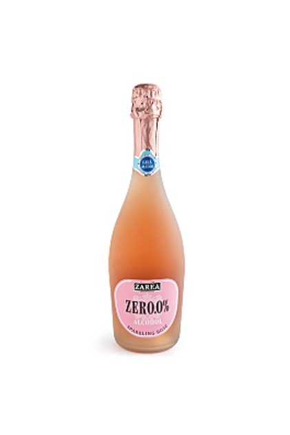 Vin rosé spumant, fără alcool, 0,75 L