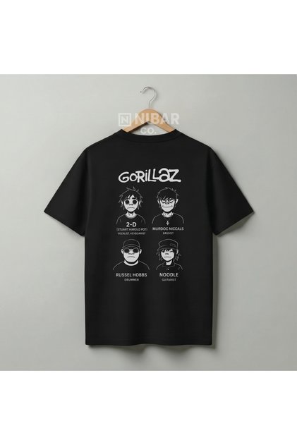 Gorillaz Rock Custom Design Cotton T-Shirt