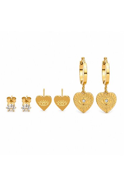 Stainless Steel 6-Piece Earring Set