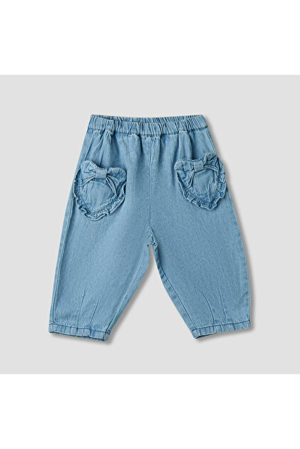 Jeans with Bow Applique