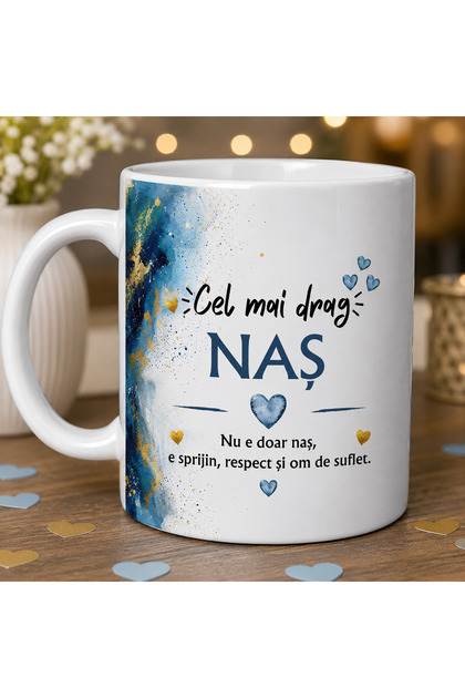 cană cadou „Cel mai drag Naș”