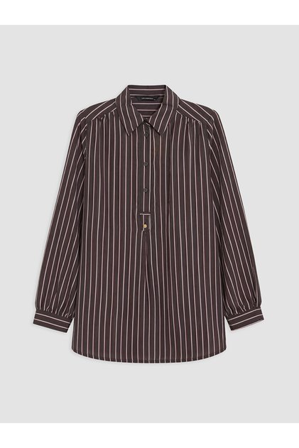 LCW EVERYDAY Çizgili Oversize Kadın Gömlek Tunik