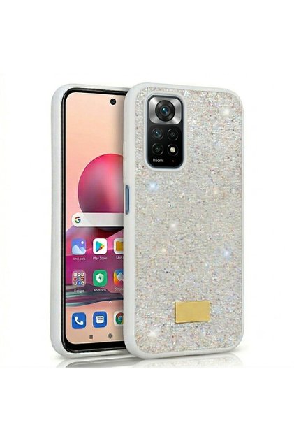 Xiaomi Redmi Note 11 Pro Case with Silicone Edges and Shiny Lux Diamond Cover