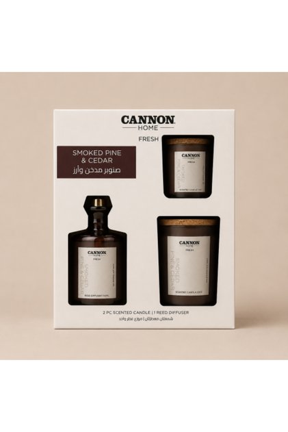 مجموعة عطور صنوبر مدخن وأرز-001GE