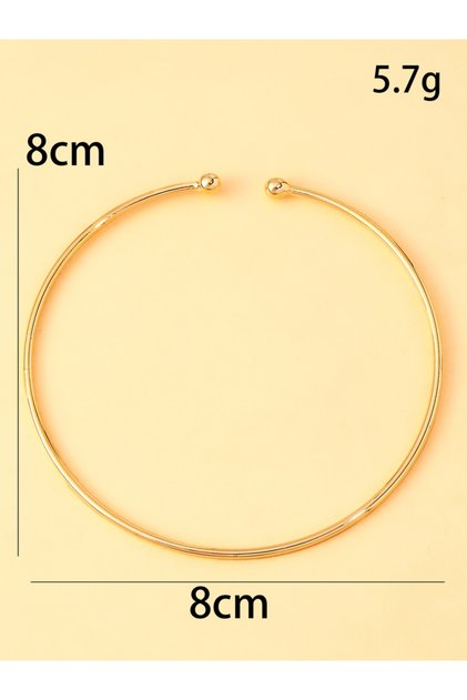 Gold-color A metal anklet, stylish beach jewelry anklet, trendy and minimalist women's accessory, fa
