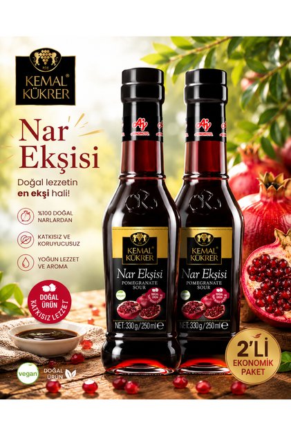 Katkısız Nar Ekşisi 250 ml 2'li Paket