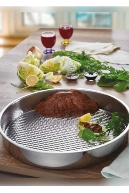1 Piece Stainless Steel Raw Meatball Tray 39 cm Raw Meatball Kneading Basin Tray