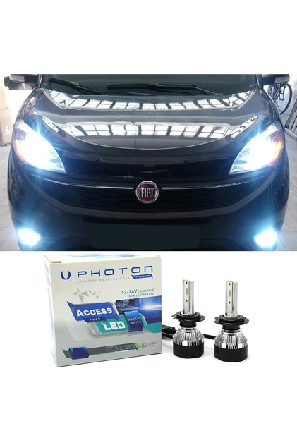 Fiat Doblo D4 Led Xenon Sis Farı Ampulü H11 Access Yeni Seri Beyaz 2015-2023