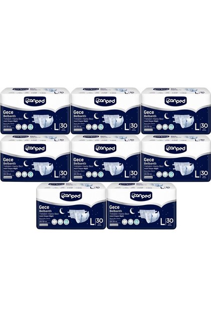 Adult Diapers with Waist Band Night Night L - Large - Large 240 Pieces